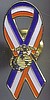 pin 4977 usmc marine corps emblem patriotic ribbon